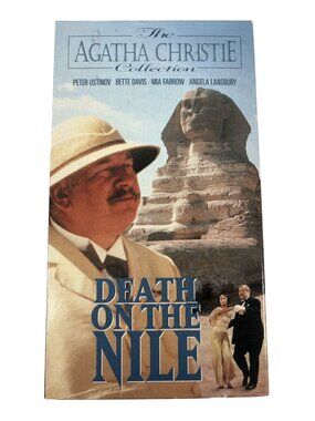 Vintage Death On The Nile 1978 VHS Agatha Christie Mystery Peter Ustinov Angela
